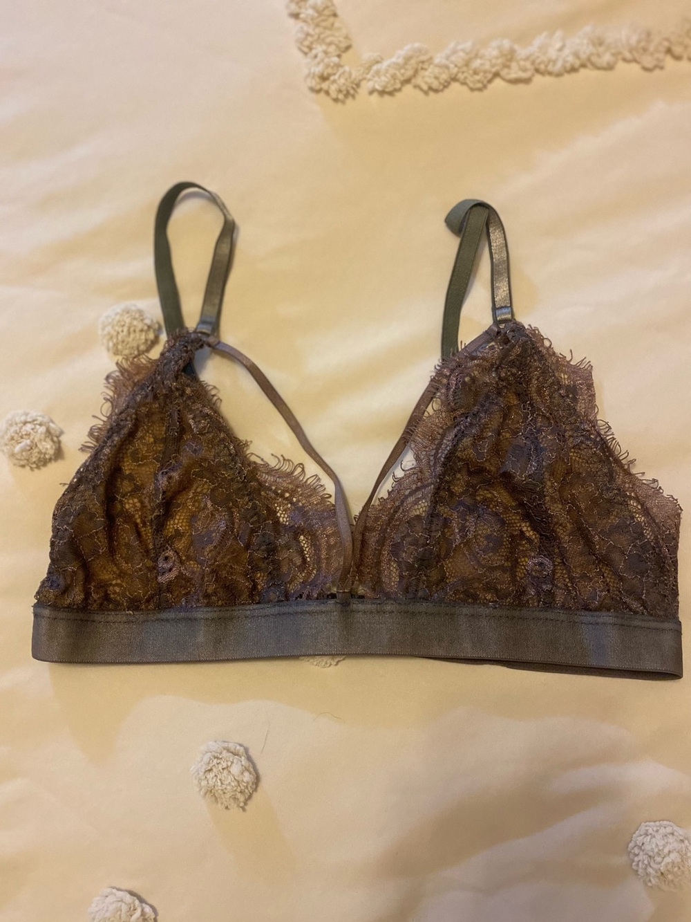 Lace Bralette in Dusty Purple Pink